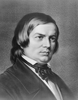 Portrait of German Music Composer Robert Schumann